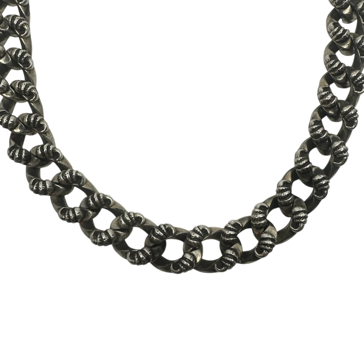 Chrome Hearts Silver Claw Cuban Wallet Chain 20"
