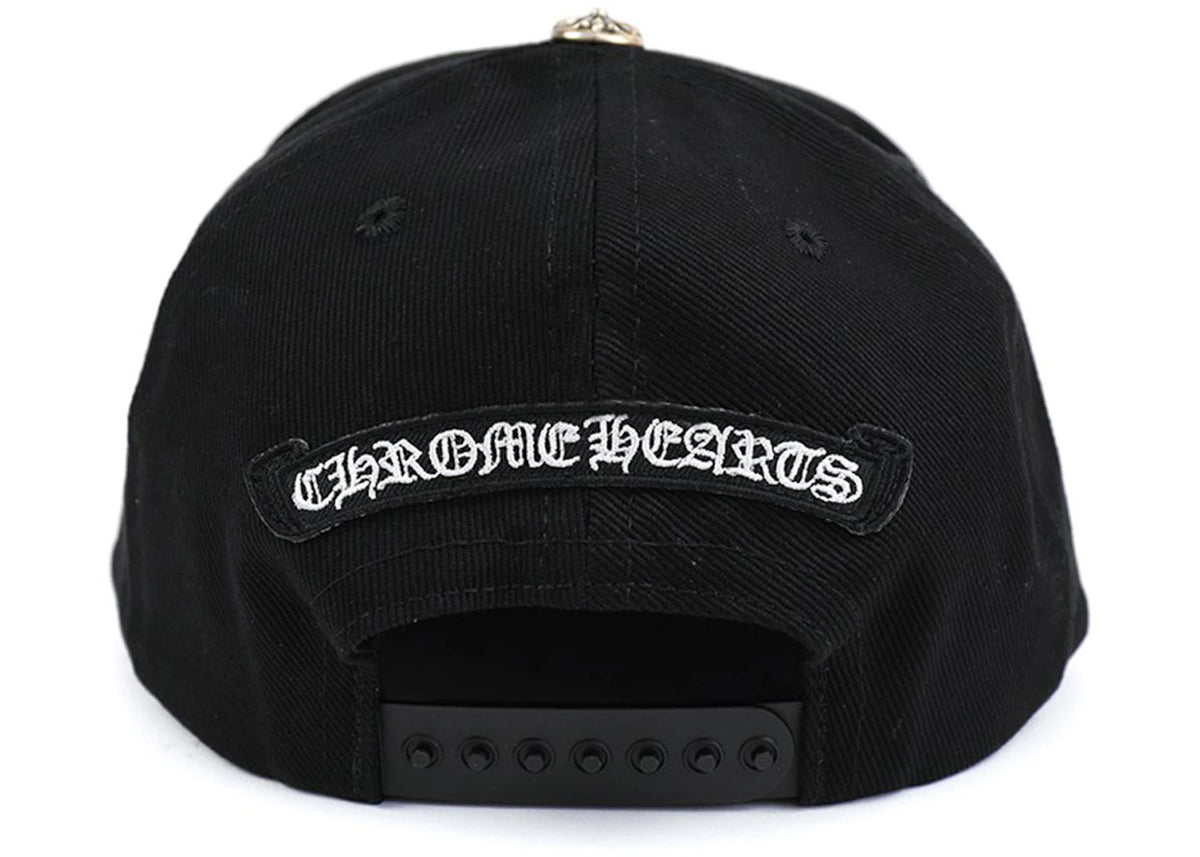 Chrome Hearts Dagger Denim Baseball Hat Black White