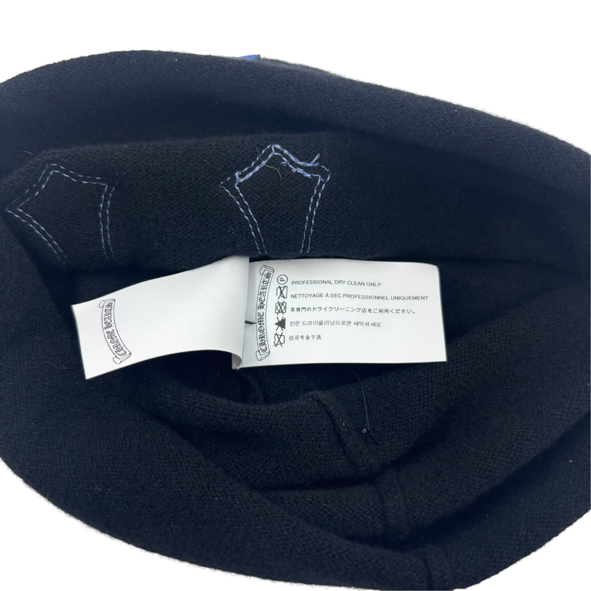 Chrome Hearts Triple Cross Beanie Black/Blue