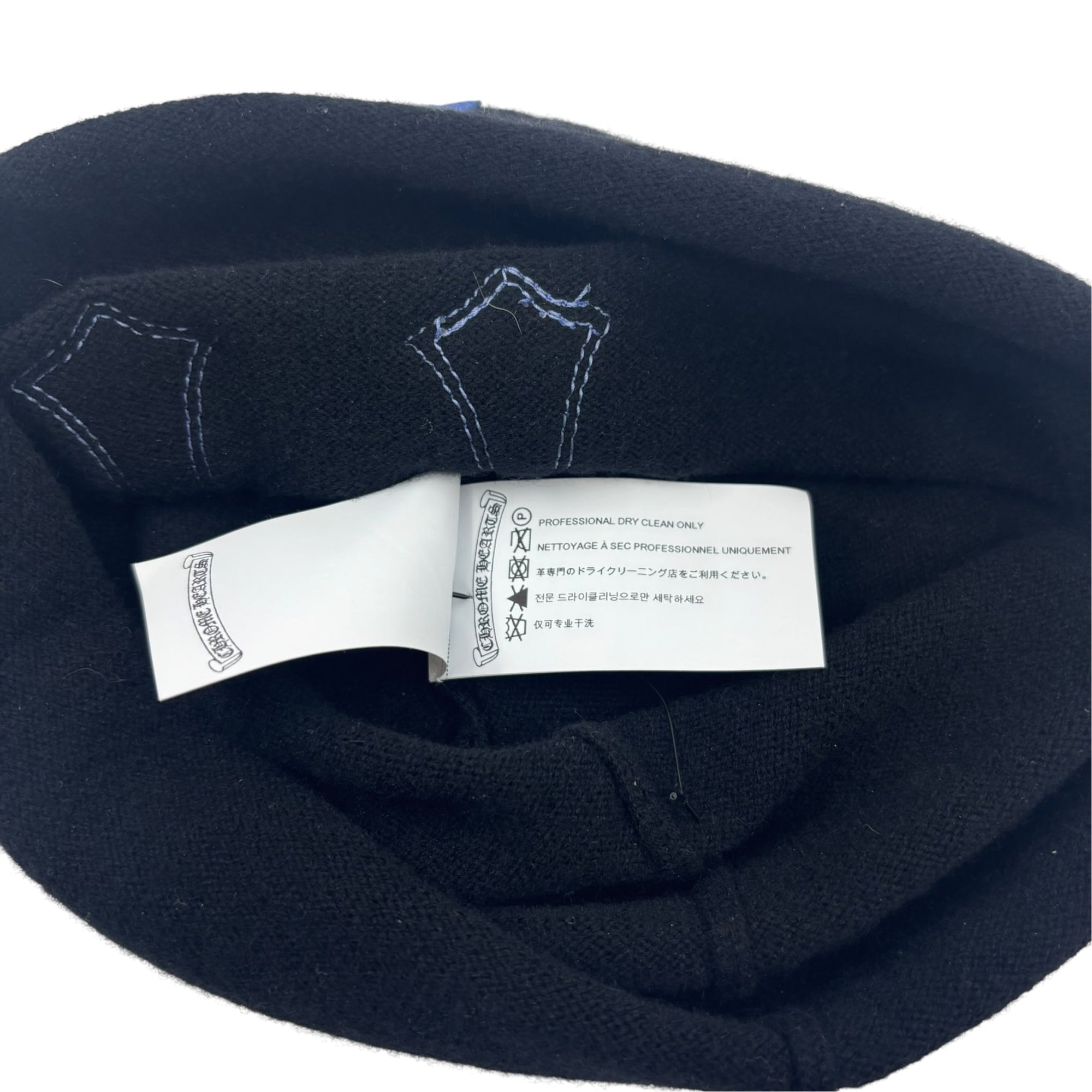 Chrome Hearts Triple Cross Beanie Black/Blue
