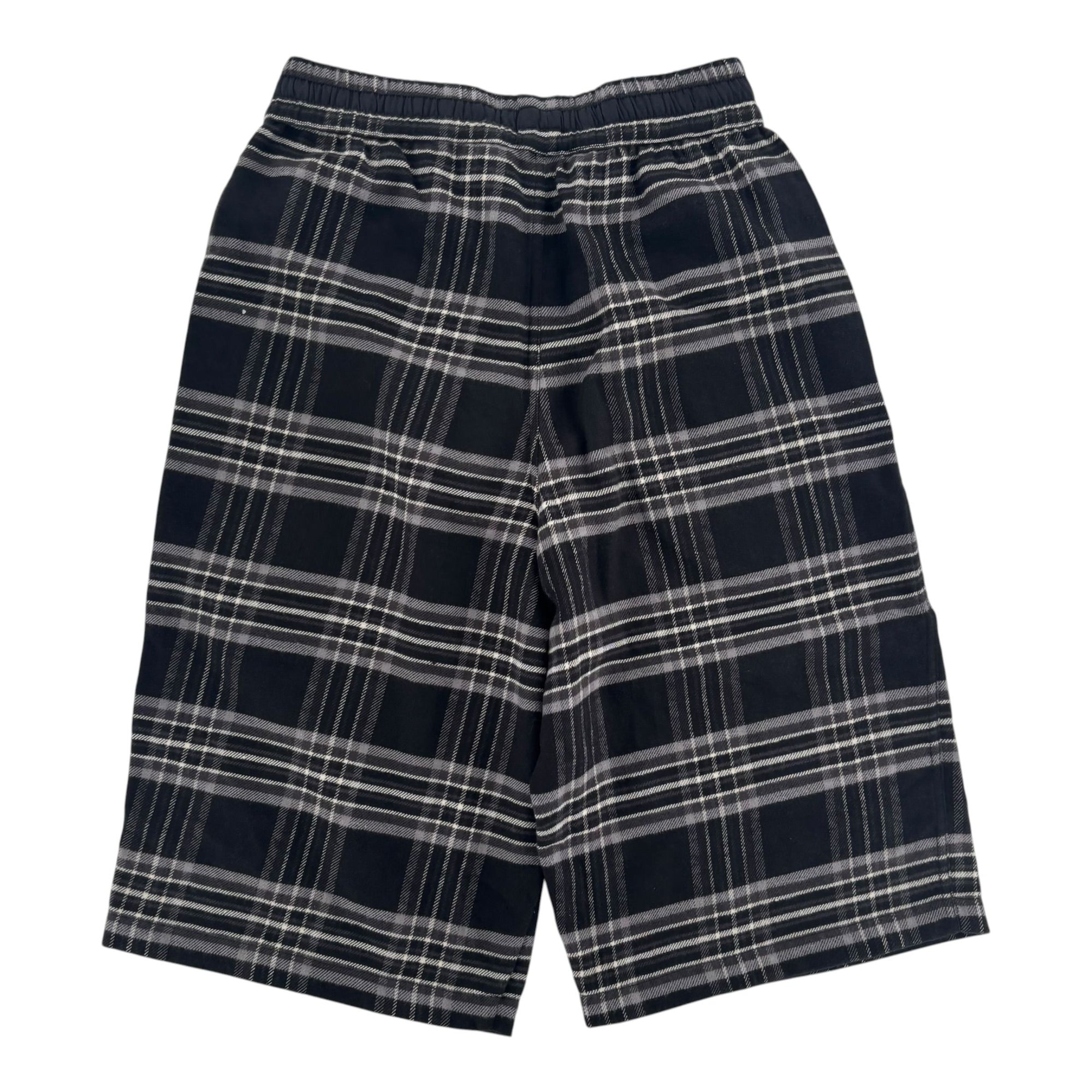 Chrome Hearts After School Cross Patch Flannel Shorts Grey