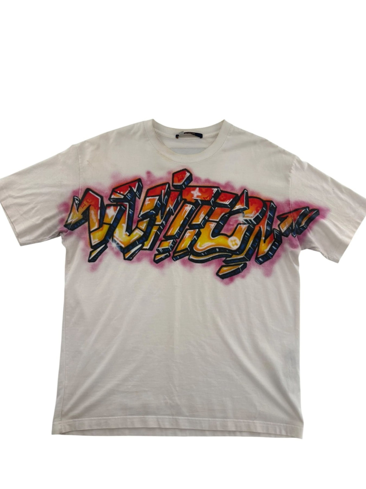 Louis Vuitton Vuitton Graffiti T-shirt Milky White