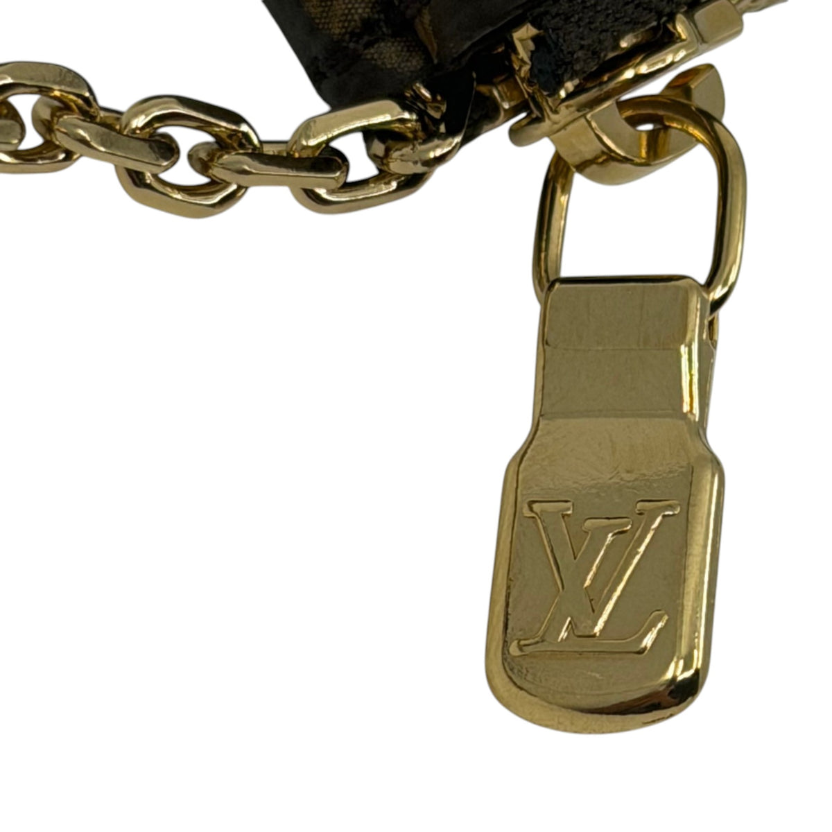 Louis Vuitton Monogram Key Pouch Brown