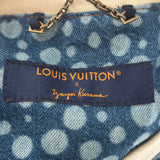 LV x YK Infinity Dots Denim Shirt Blue