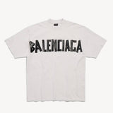 Balenciaga Tape Logo Shirt White