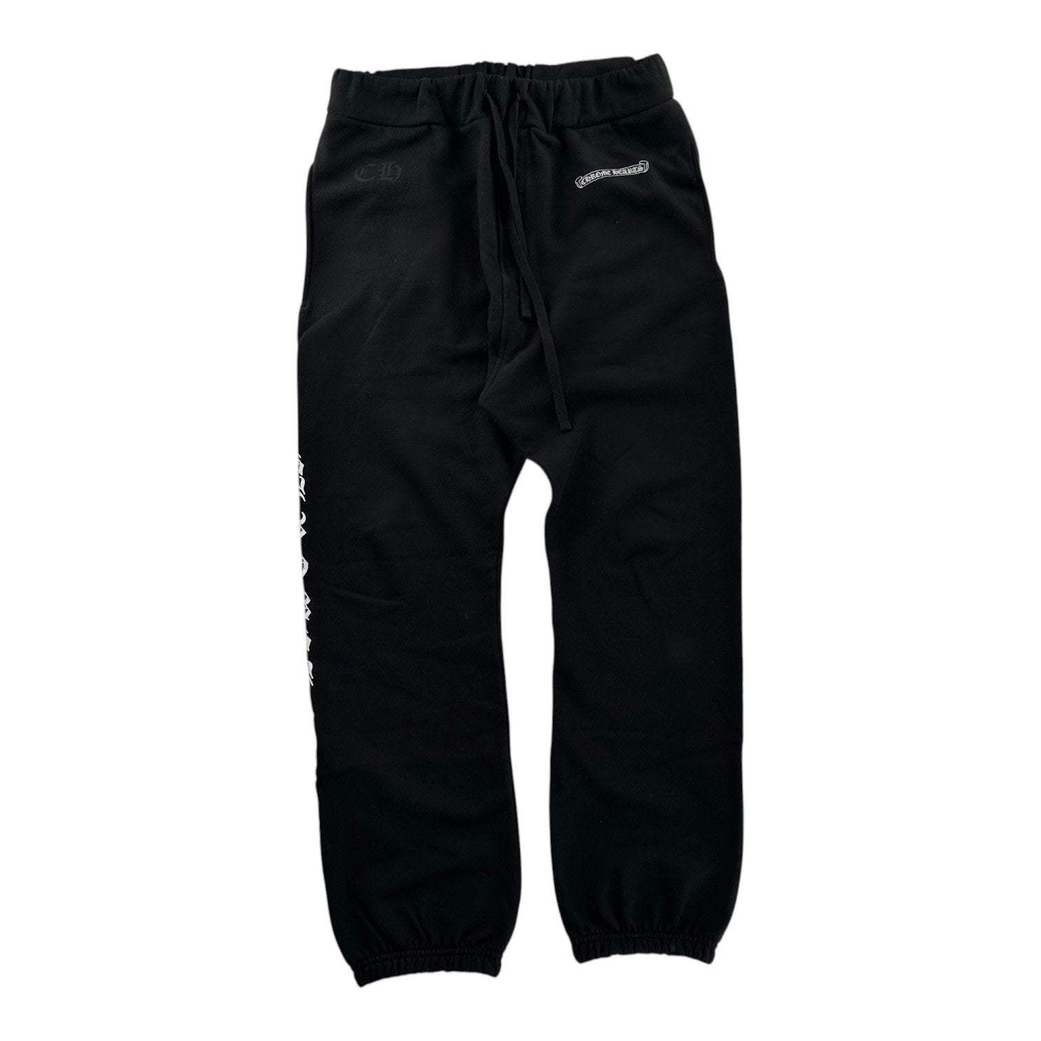Chrome Hearts Scroll Logo Sweatpants Black