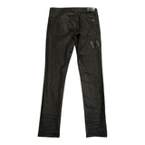 Amiri Waxed Skinny Jean Black Leg Patch