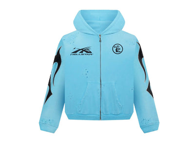 Hellstar Studios Zip Hoodie Blue