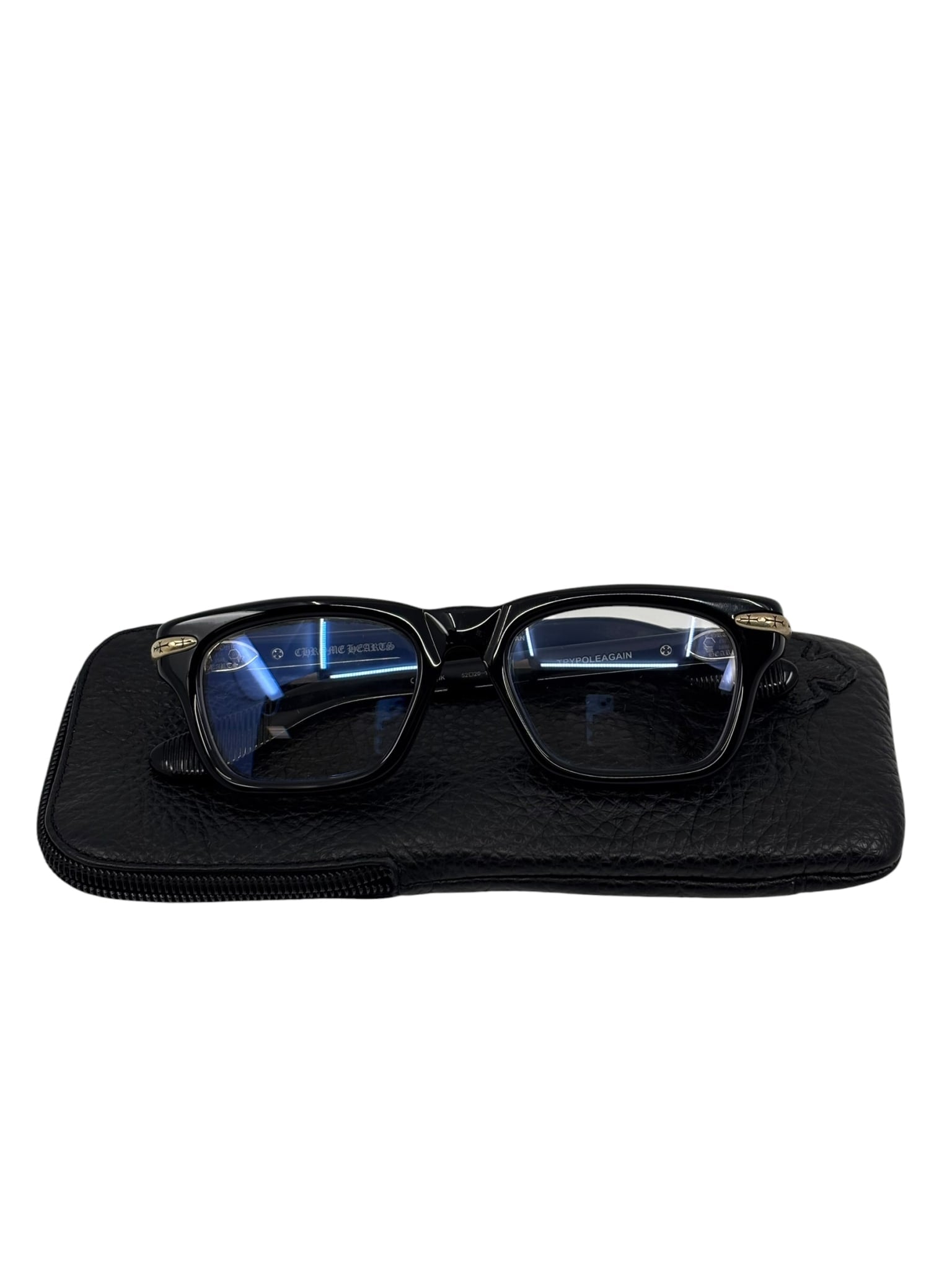 Chrome Hearts Trypoleagain Glasses Black Silver