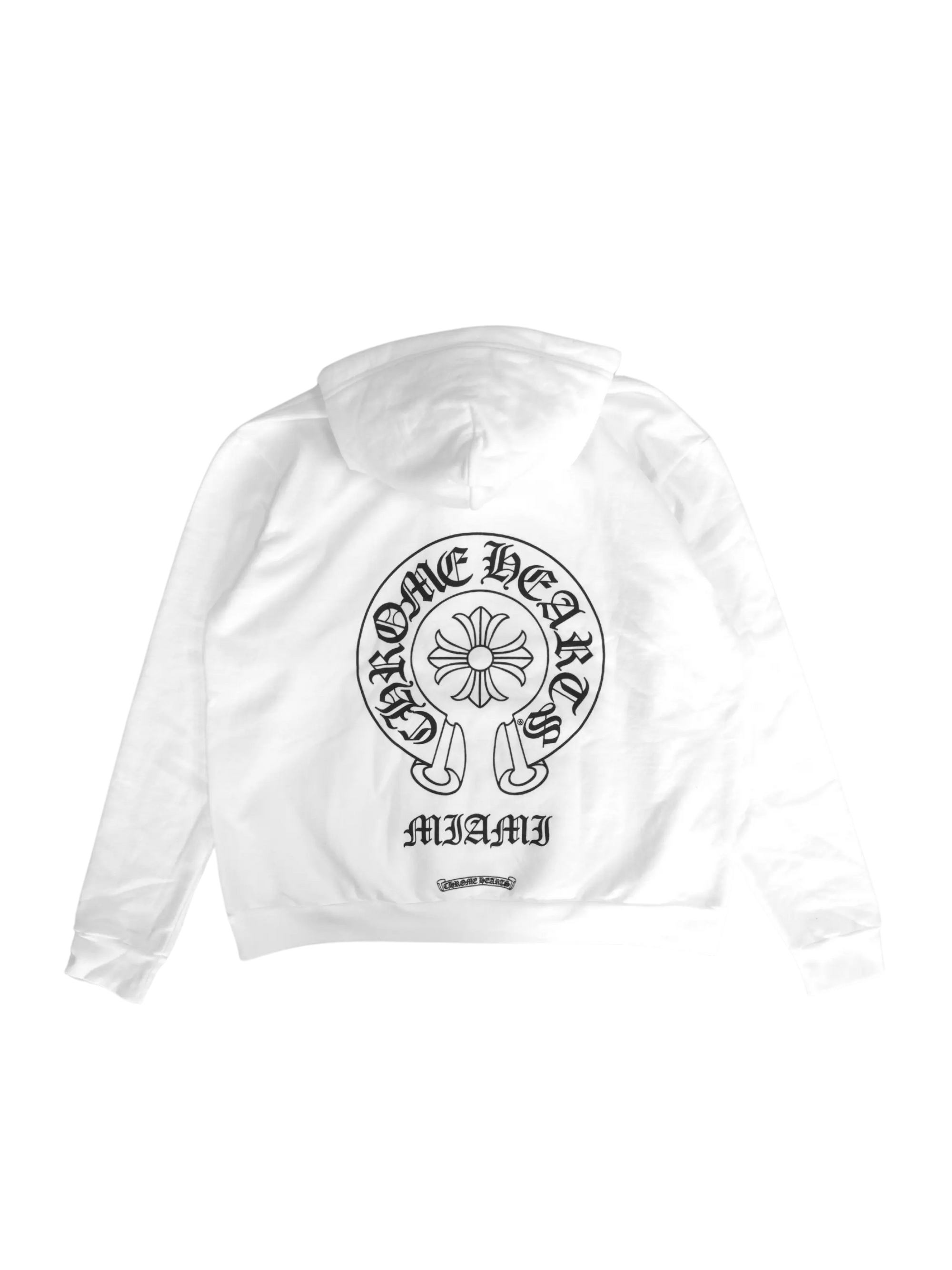 Chrome Hearts Miami Horseshoes Hoodie White