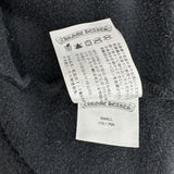 Chrome Hearts Vertical Logo Zip Up Hoodie Black