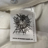 Sp5der V3 Logo Denim Short White