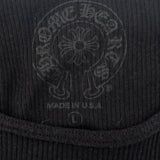 Chrome Hearts T-Bar Ribbed Tank Top Black