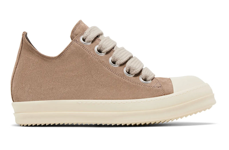 Rick Owens Hollywood Jumbo Laced Low Flesh/Milk Sneaker