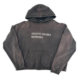 ERD Distressed Logo Hoodie Black