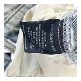 Who Decides War Metal Laced Denim Jeans "Grey Washed"