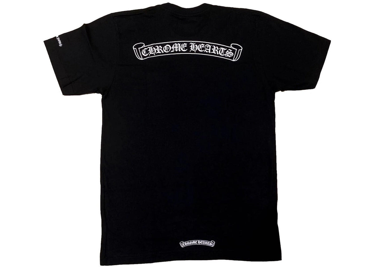 Chrome Hearts Scroll Logo Tee Black