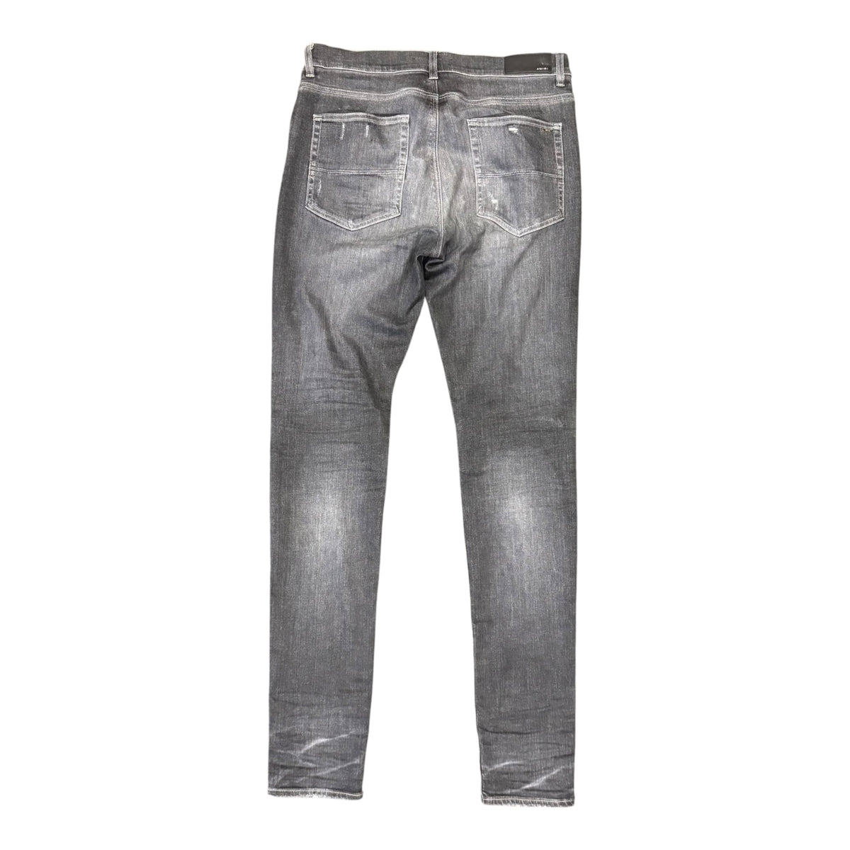 Amiri MX1 Leather Patch Jeans Black
