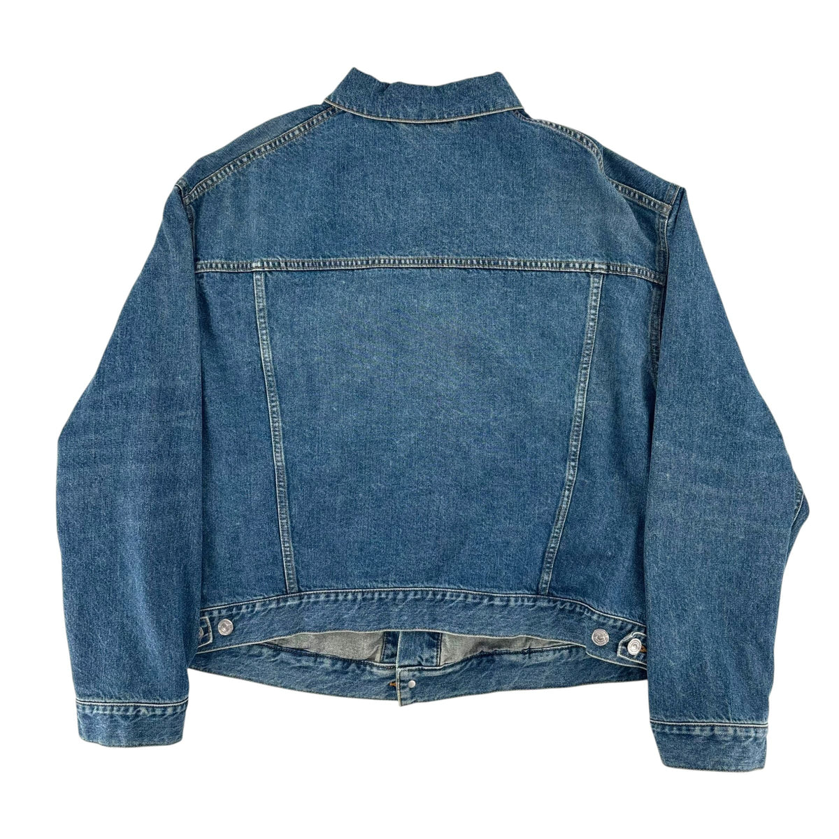 Balenciaga Swing Denim Jacket Blue