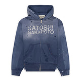 Satoshi Nakamoto Luke Fleece Hoodie Blue