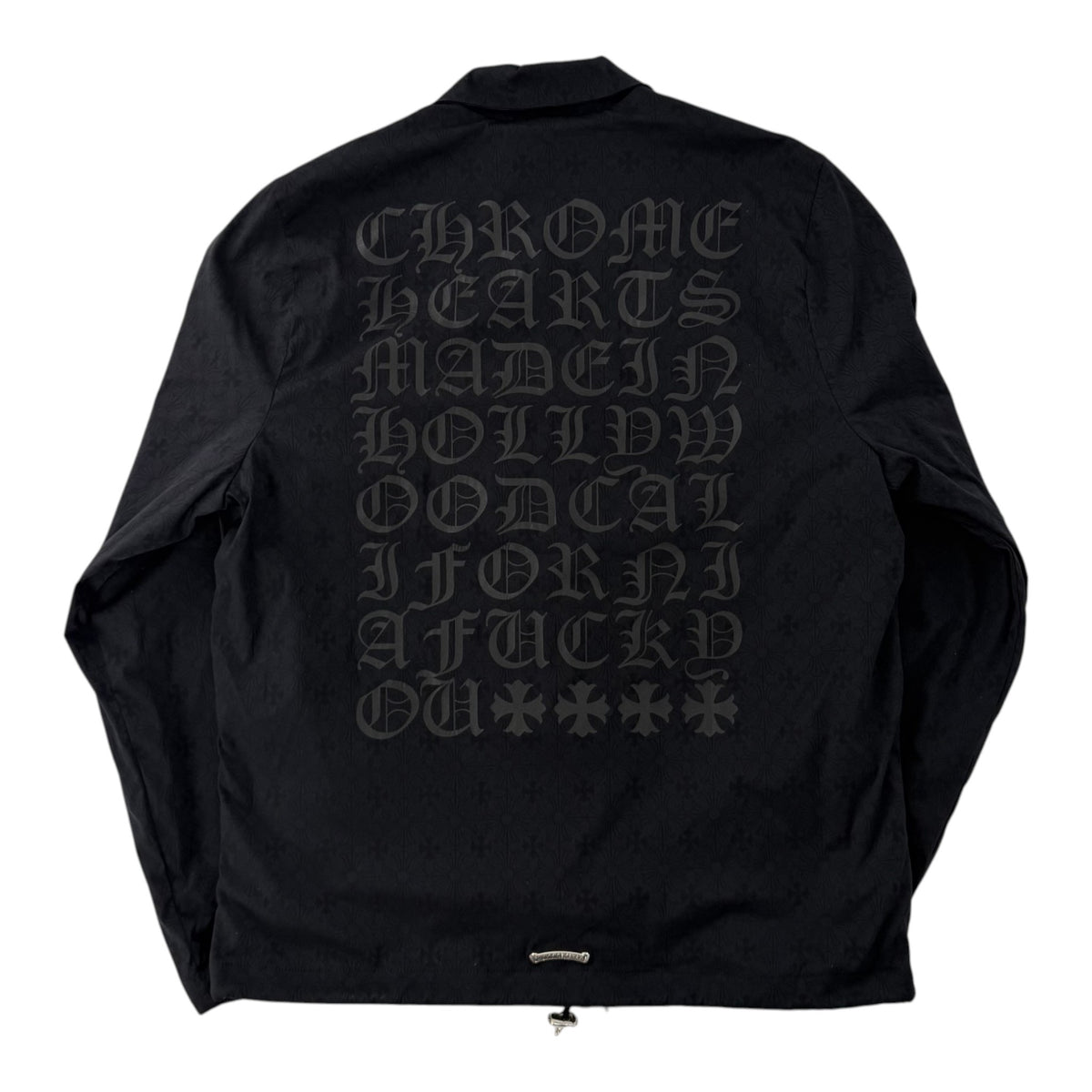 Chrome Hearts Monogram Insulated Coach Jacket Black 