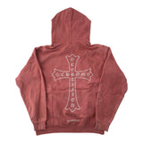 Chrome Hearts x Drake Certified Chrome Hand Dyed Hoodie Red