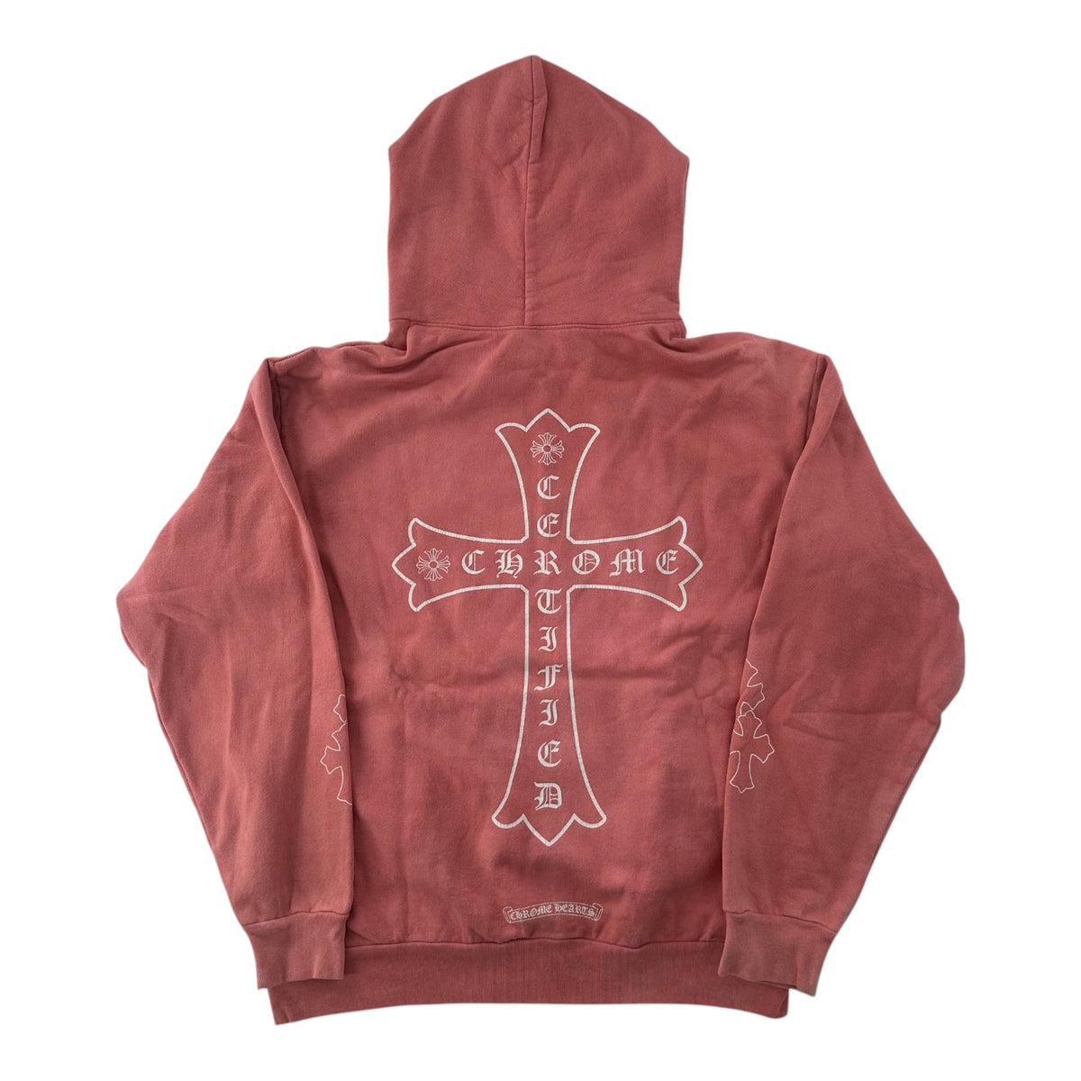 Chrome Hearts x Drake Certified Chrome Hand Dyed Hoodie Red