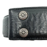 Chrome Hearts Leather Belt Strap Black