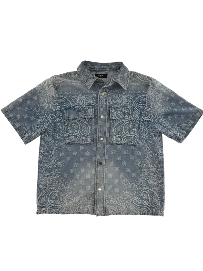 Amiri Denim Button Shirt Blue