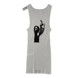 Chrome Hearts Richard Stark Middle Finger Tank White