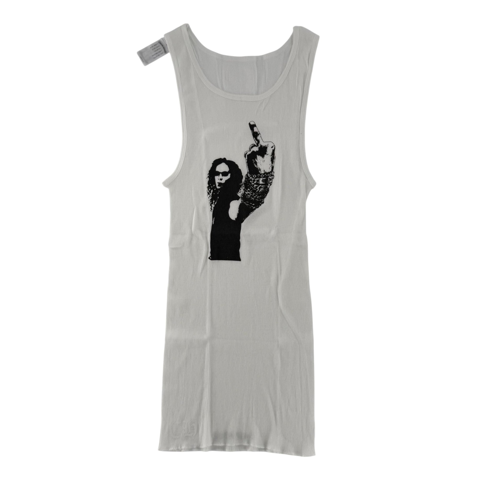 Chrome Hearts Richard Stark Middle Finger Tank White