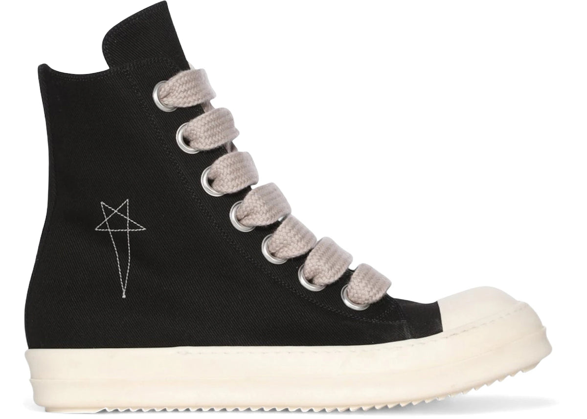 Rick Owens DRKSHDW Jumbo Laced High Black Milk