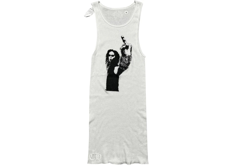 Chrome Hearts Richard Stark Middle Finger Tank White