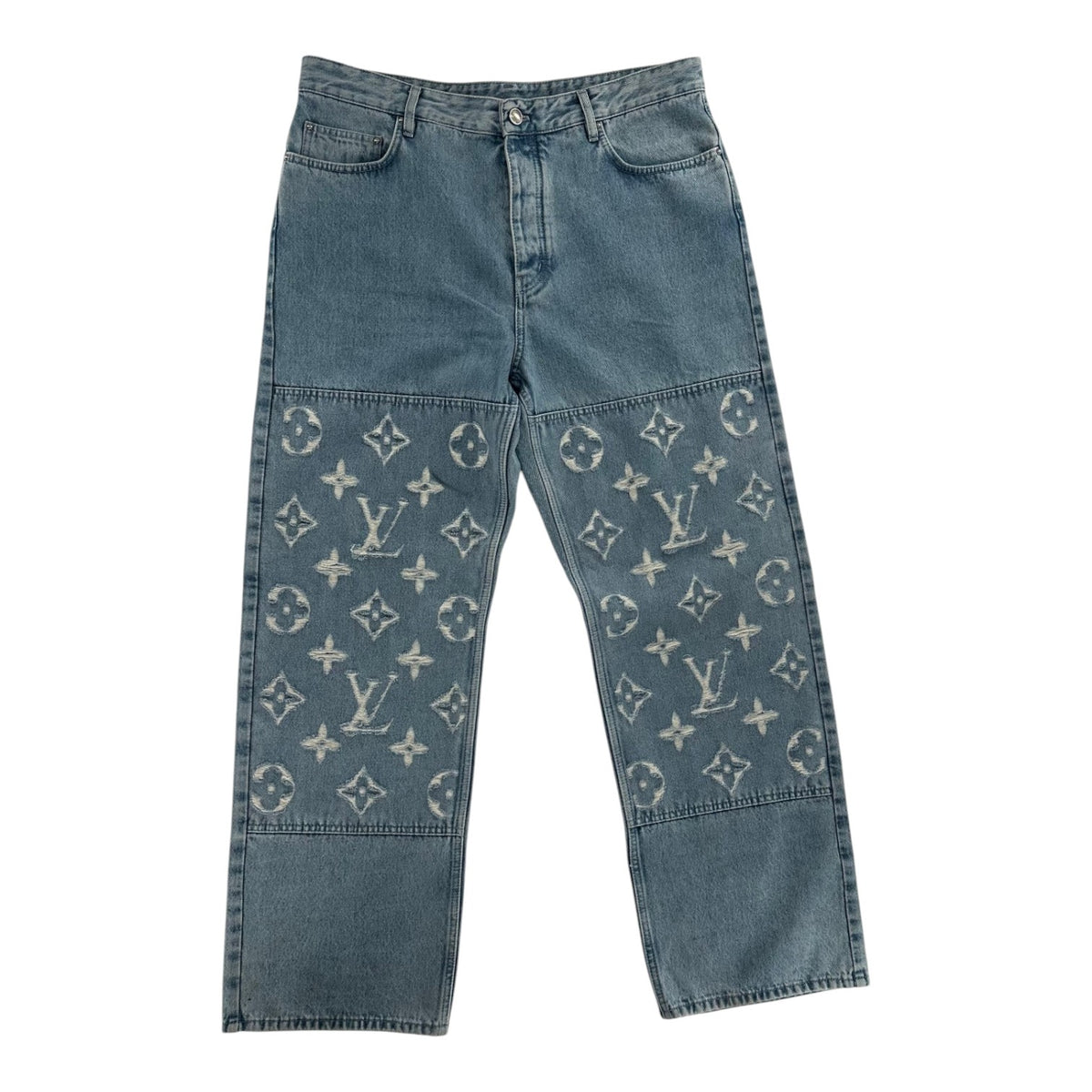 Louis Vuitton LIght Wash Denim Skate Jeans