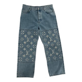 Louis Vuitton LIght Wash Denim Skate Jeans