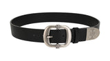 Homme + Femme Iron Crest Classic Belt Black