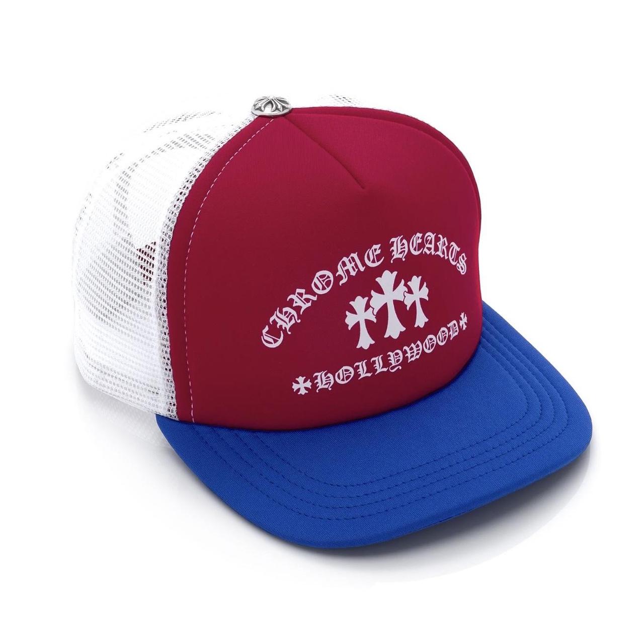 Chrome Hearts King Taco Trucker Hat Red White Blue