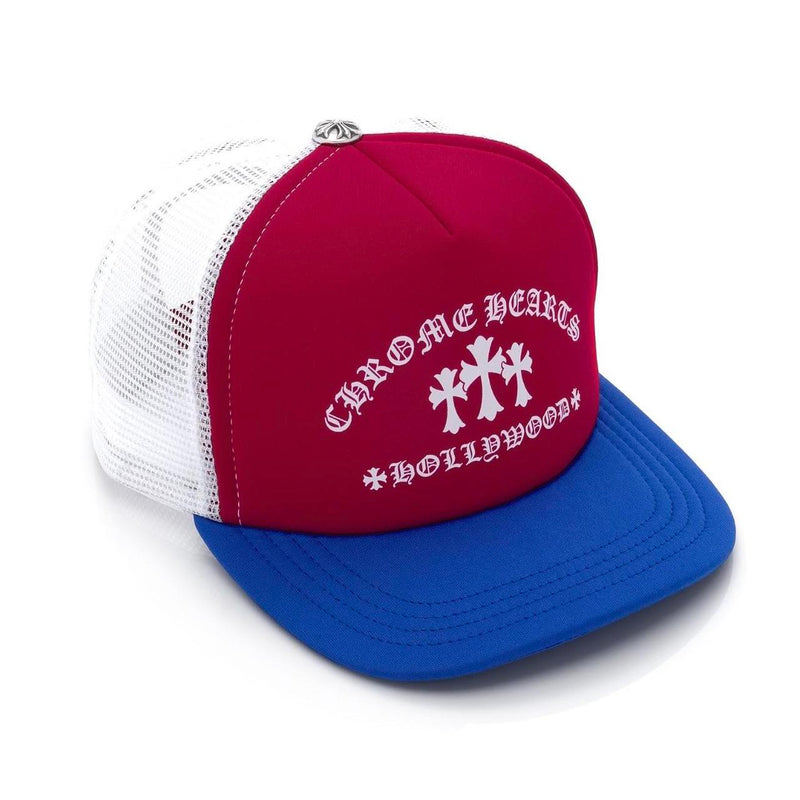 Chrome Hearts King Taco Trucker Hat Red White Blue