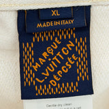 Louis Vuitton Damier Short-Sleeved Denim Shirt Biege