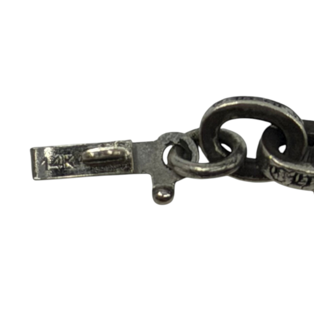 Chrome Hearts Silver Paper Chain Necklace 24"