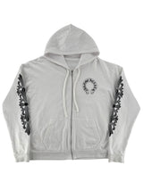 Chrome Hearts Floral Horseshoe Zip-up Hoodie White