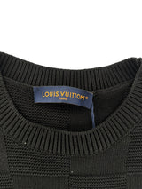 Louis Vuitton Damier Stitch Crewneck Black