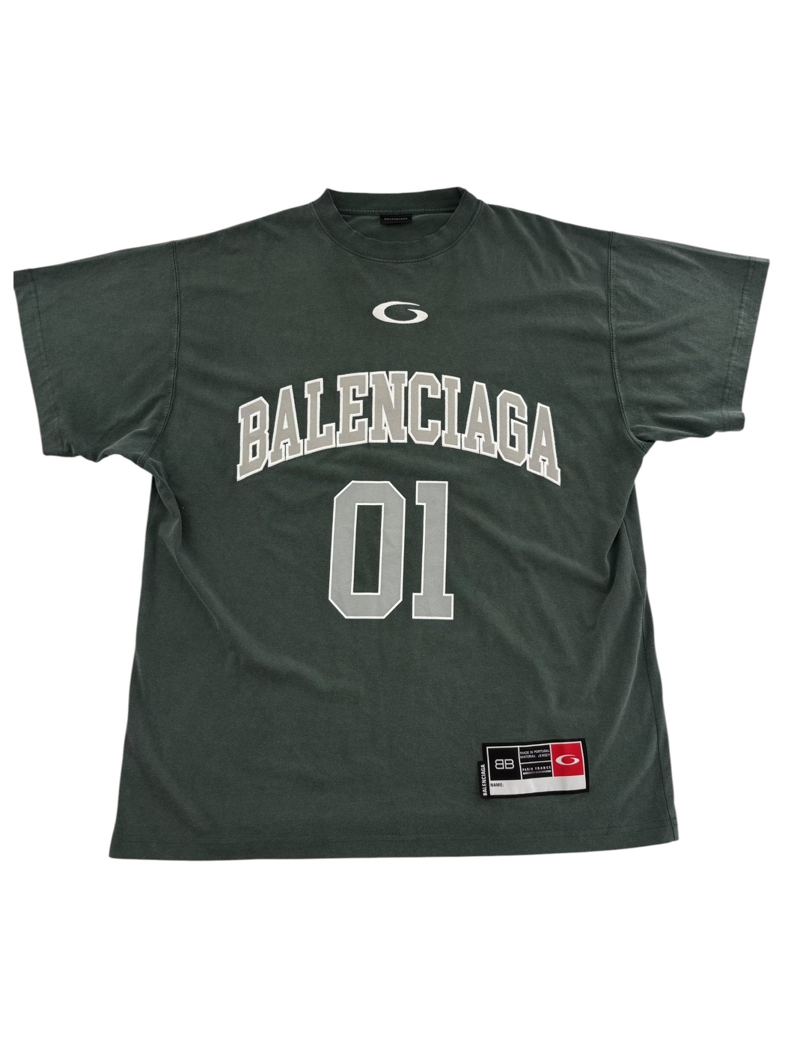 Balenciaga Basketball Jersey Tee Green