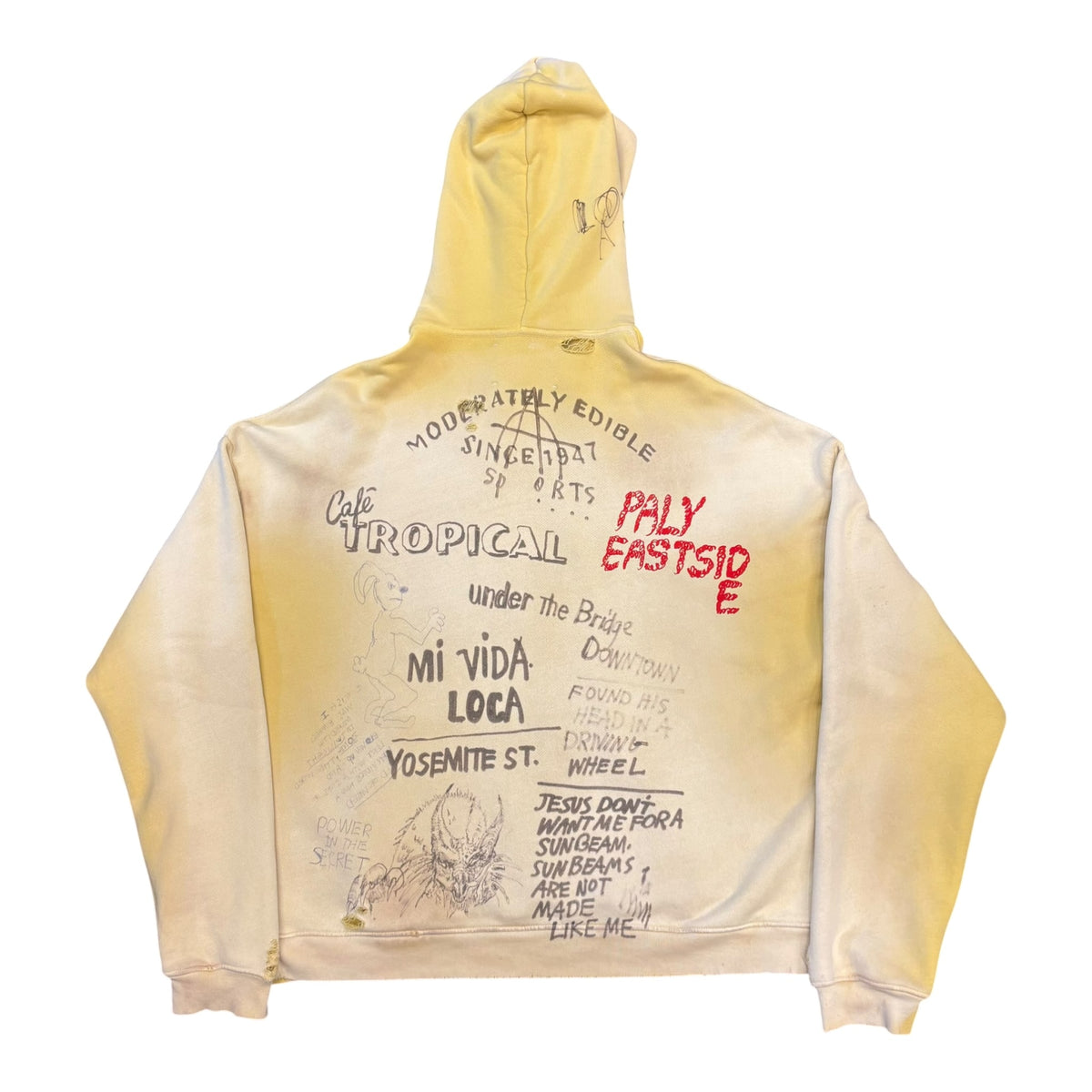 Paly Hollywood EPDS Hooded Sweatshirt Yellow