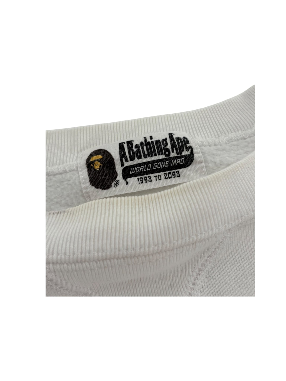 Bape Baby Milo Logo Sweatshirt White