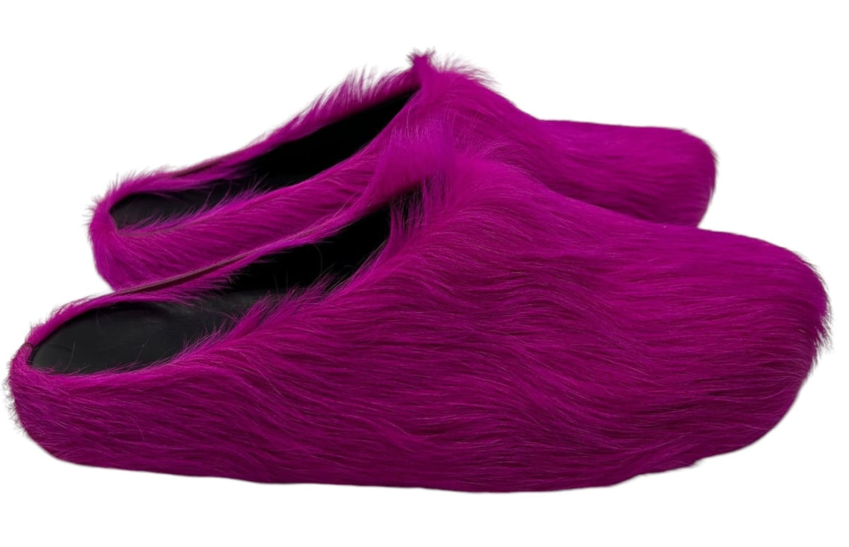 Marni Furry Slide Pink