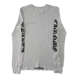 Chrome Hearts Scroll Logo Long-Sleeve Thermal Tee White