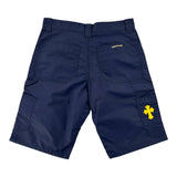 Chrome Hearts Single Patch Nylon Carpenter Shorts Navy (Missing Rivet)
