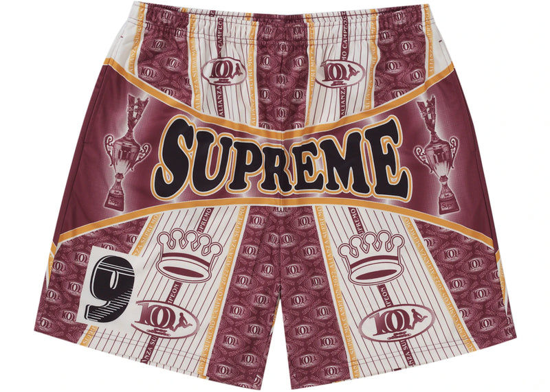 Supreme Por Ciento Soccer Short Burgundy