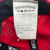Chrome Hearts Cross Patch Baseball Hat Red